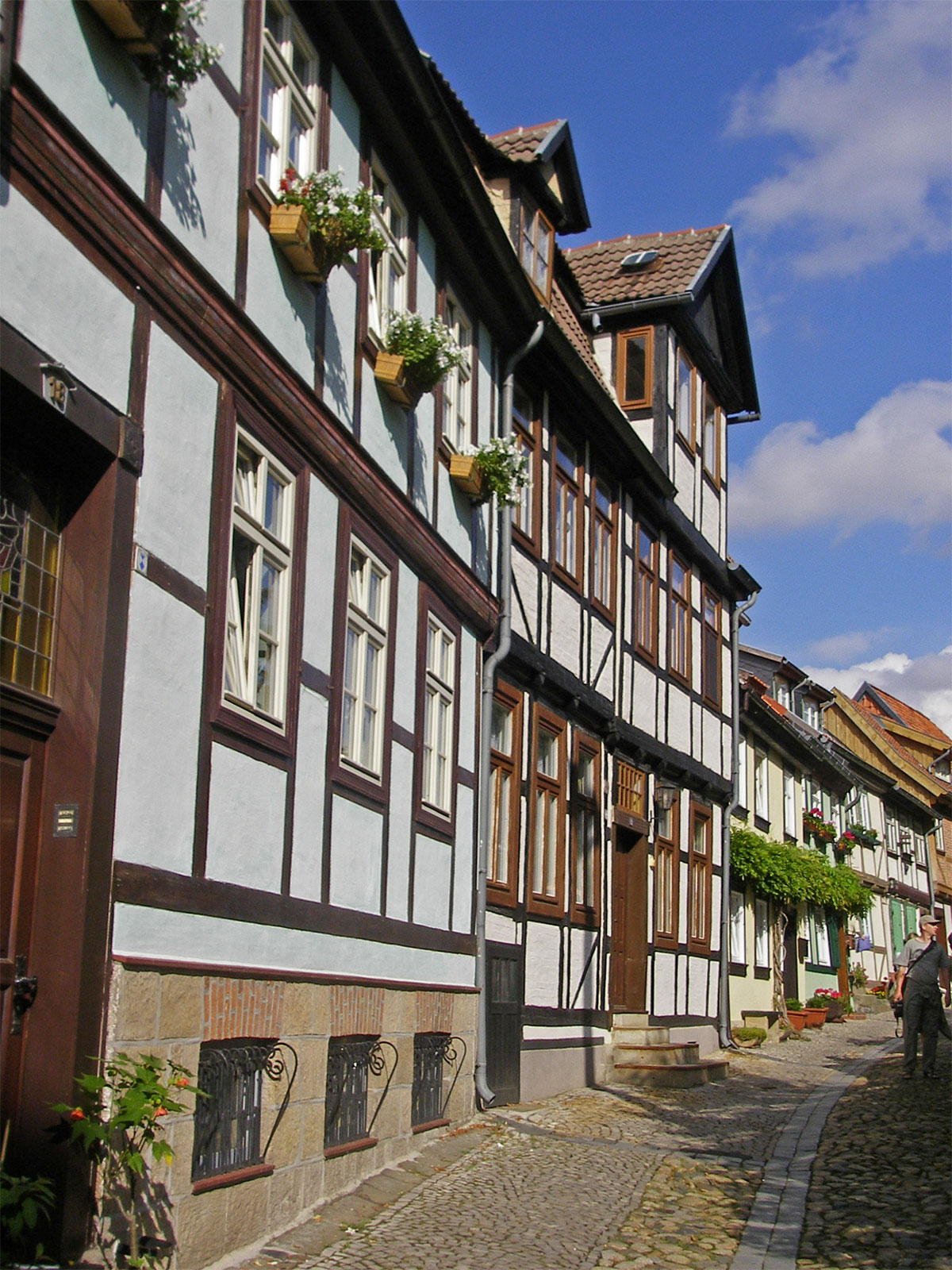 Quedlinburg Am Schlossberg Fachwerk