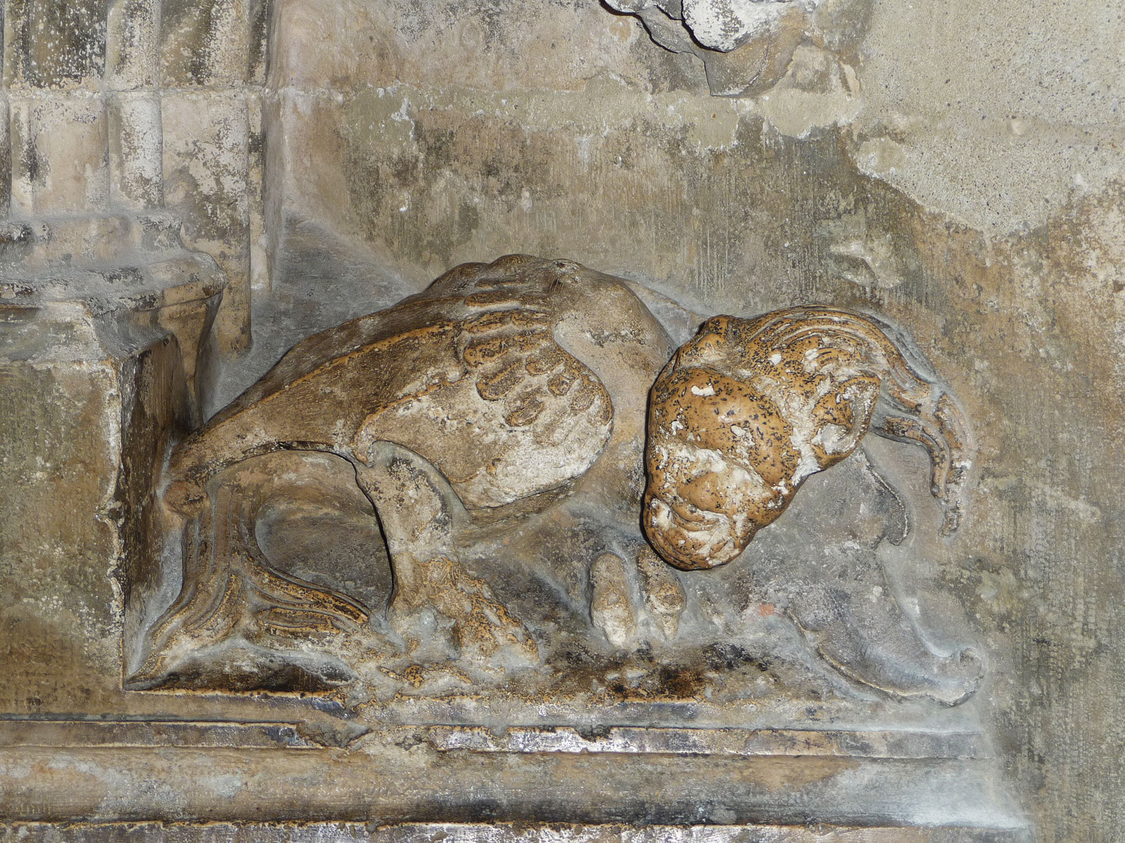 Regensburg Dom Wandrelief Teufel
