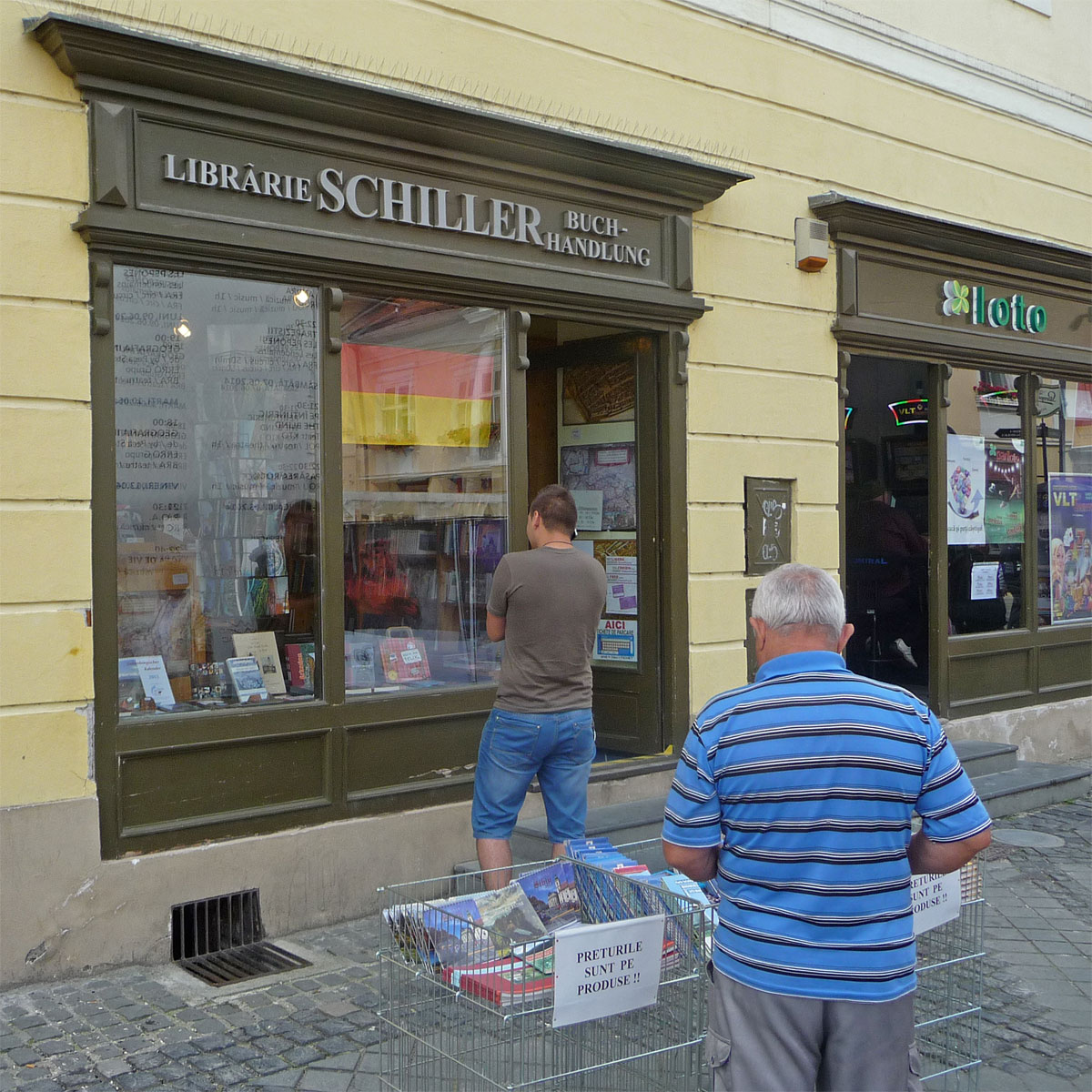 Rumänien Hermannstadt Schiller Buchladen