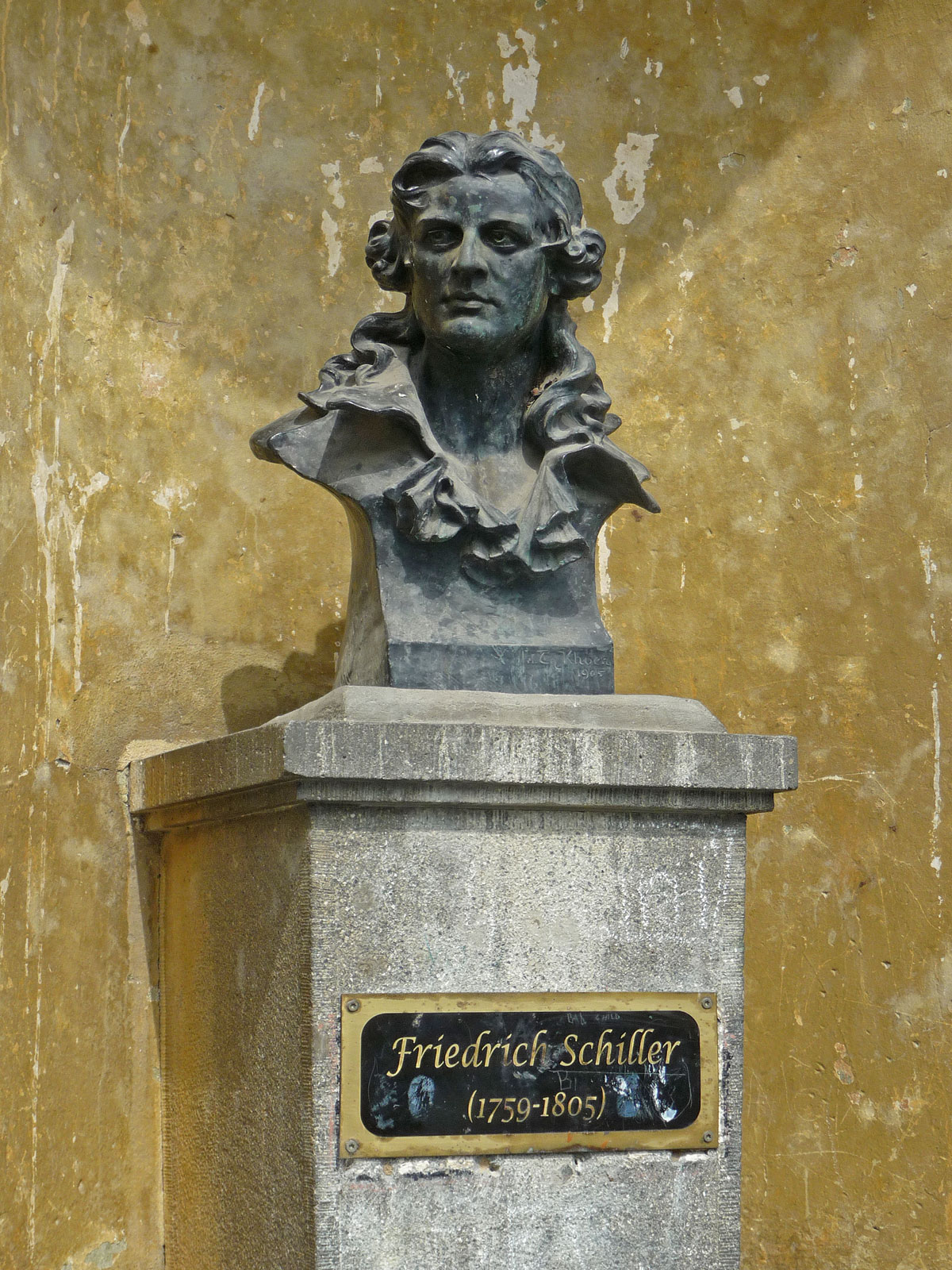 Rumänien Hermannstadt Denkmal Schiller