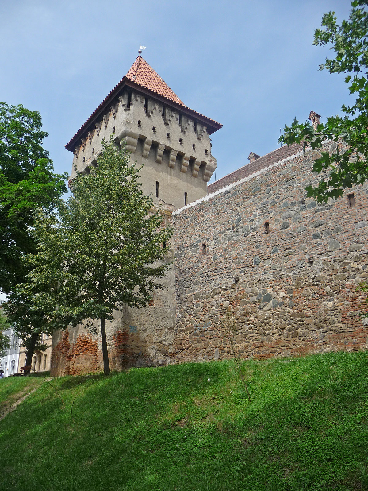 Rumänien Sibiu Töpferturm Stadtmauer