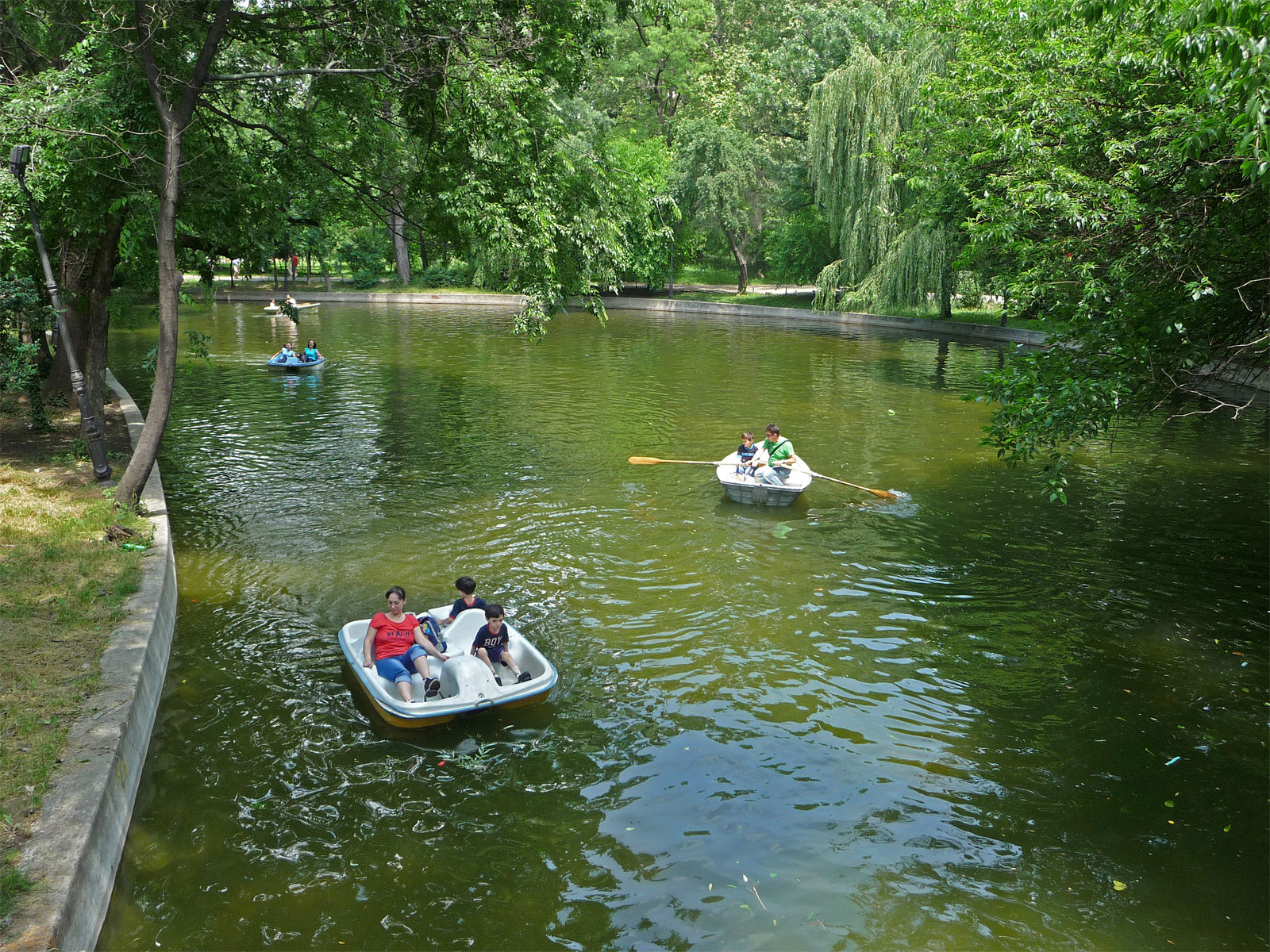 Bukarest Cismigiu Park Boote