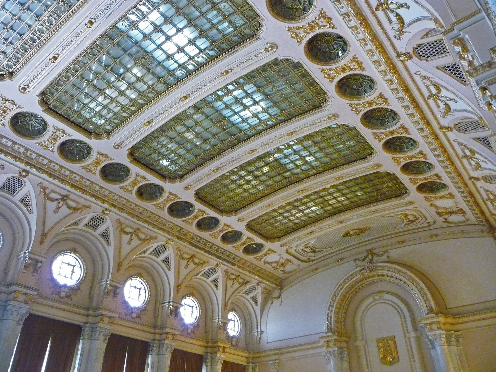 Bukarest Parlamentspalast Deckenverzierung