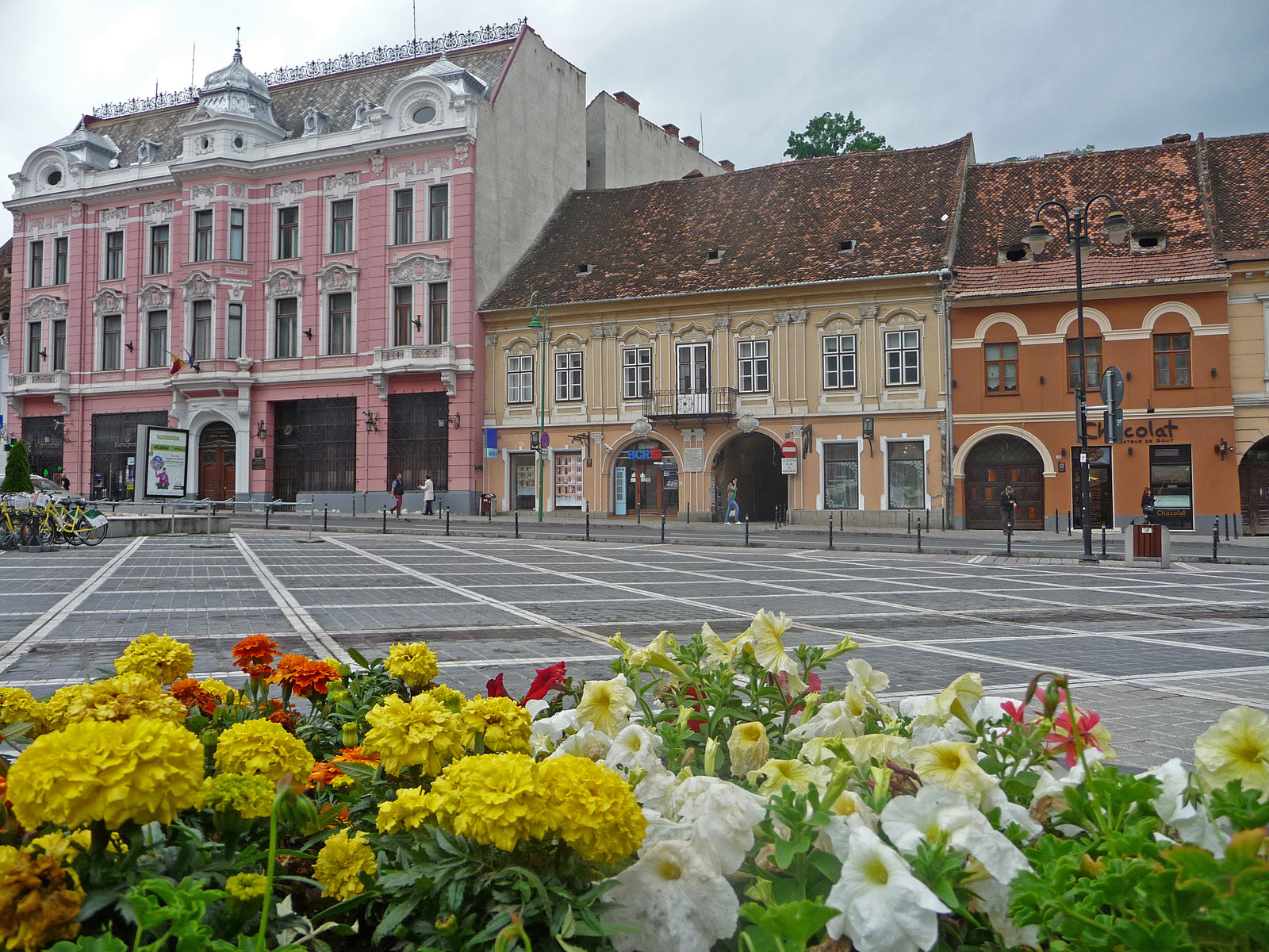 Rumänien Brasov Rathausplatz