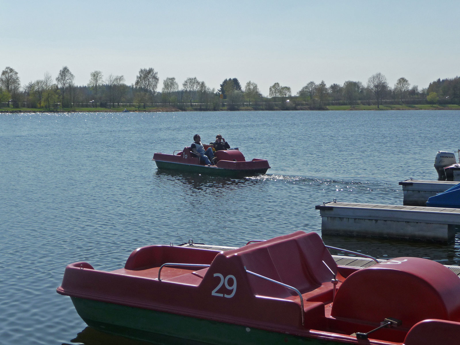 Saarland Losheimer See Tretboote
