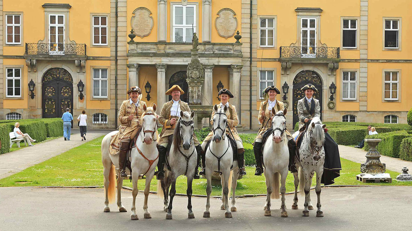 Bückeburg Hofreitschule Gruppenbild