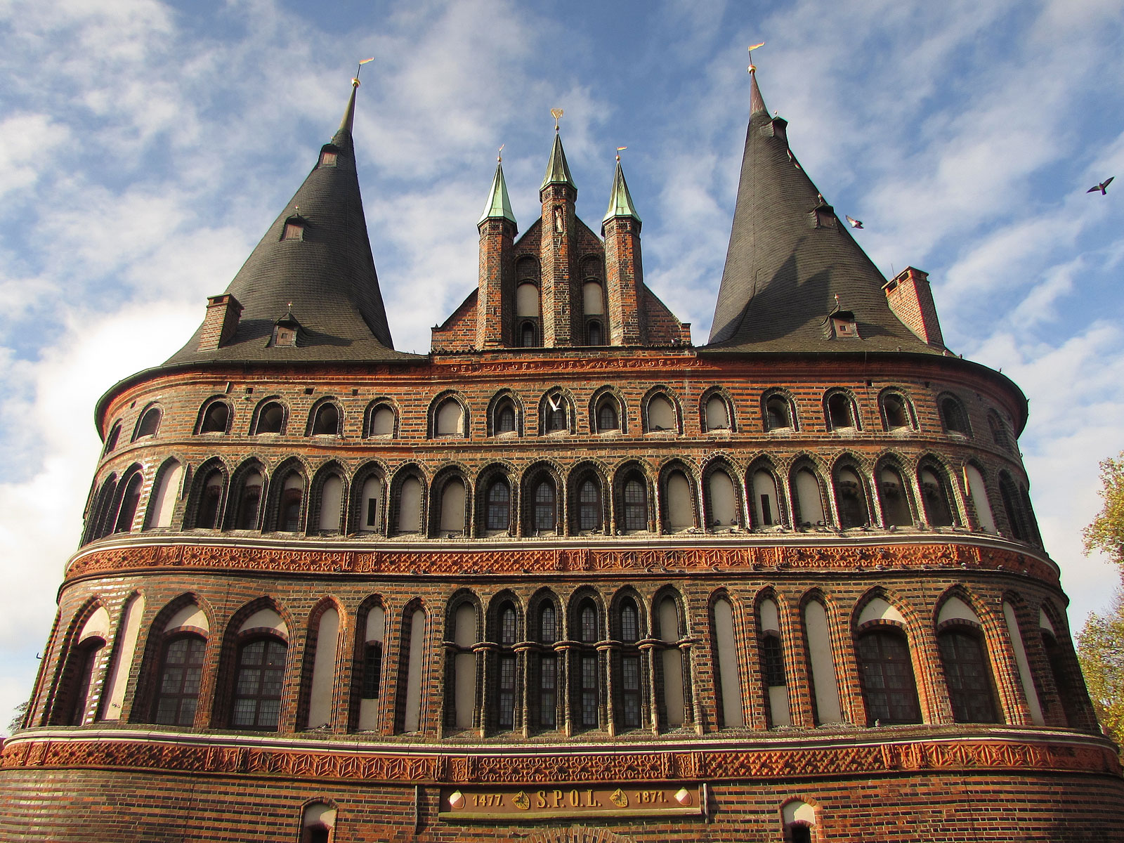 Lübeck Holstentor Rückseite