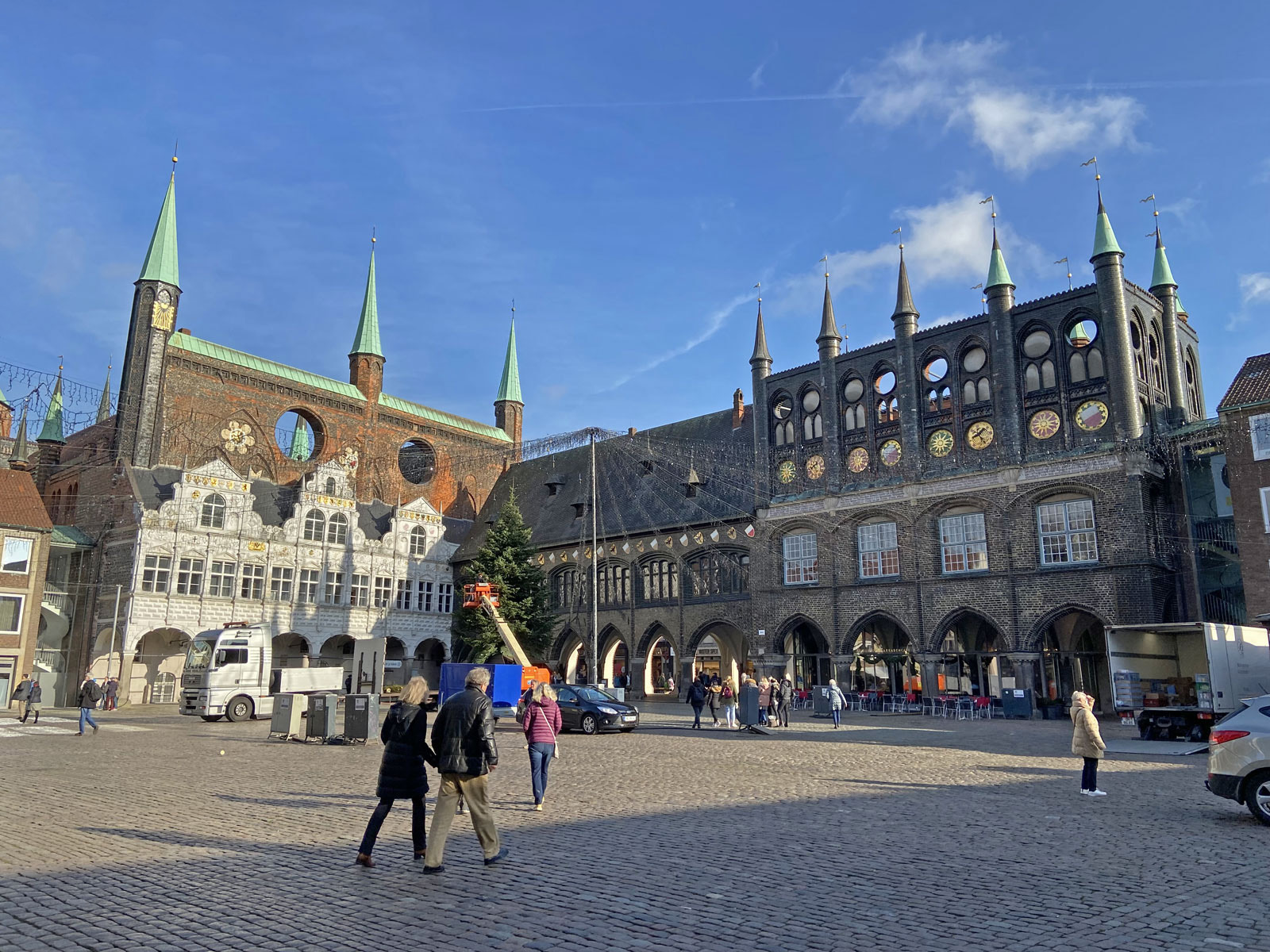 Lübeck Marktplatz Rathaus
