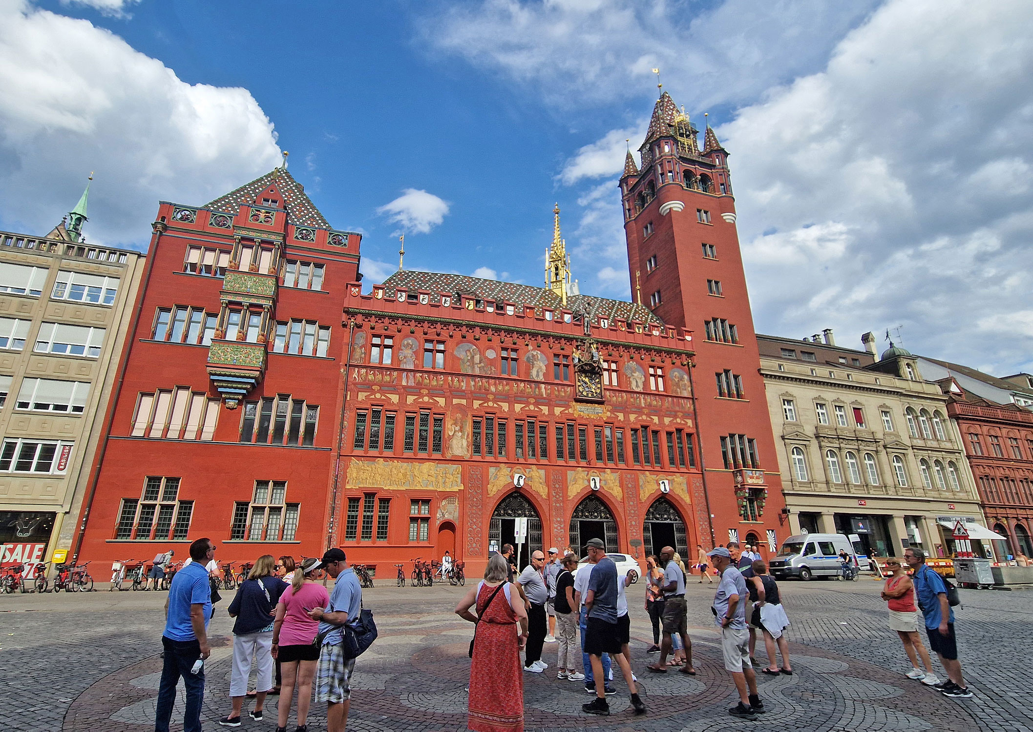 Basel Rathaus Marktplatz