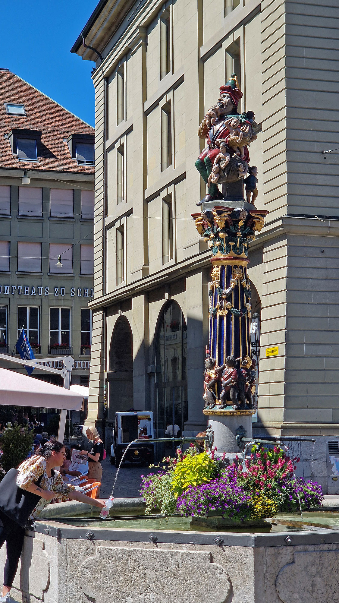 Bern Kornhausplatz Kindlifresserbrunnen