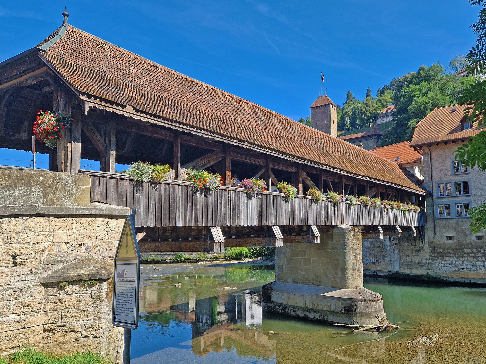 Freiburg Fribourg Bernbrücke