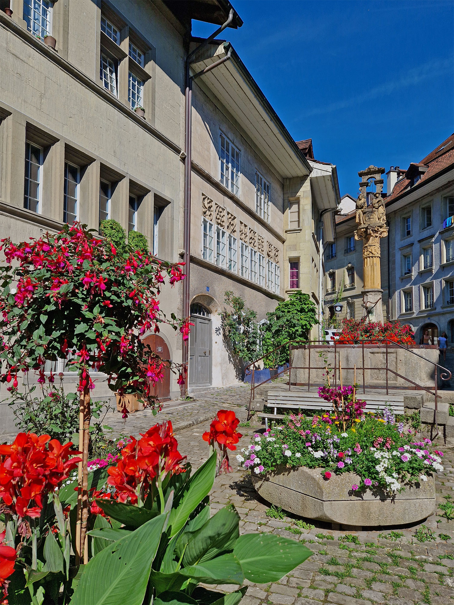Freiburg Fribourg Fontaine de Ste. Anne