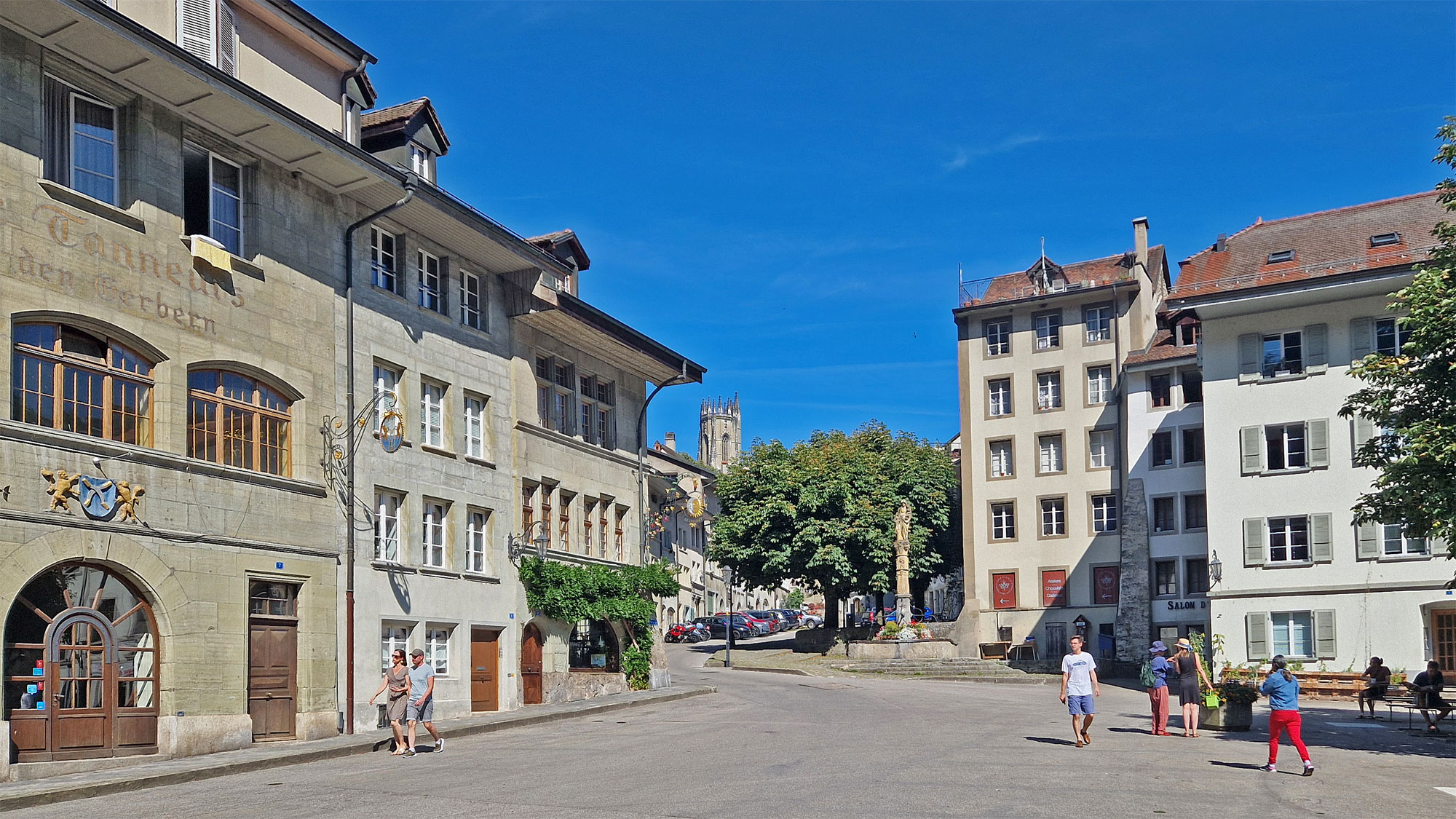 Freiburg Fribourg Place du Petit St. Jean
