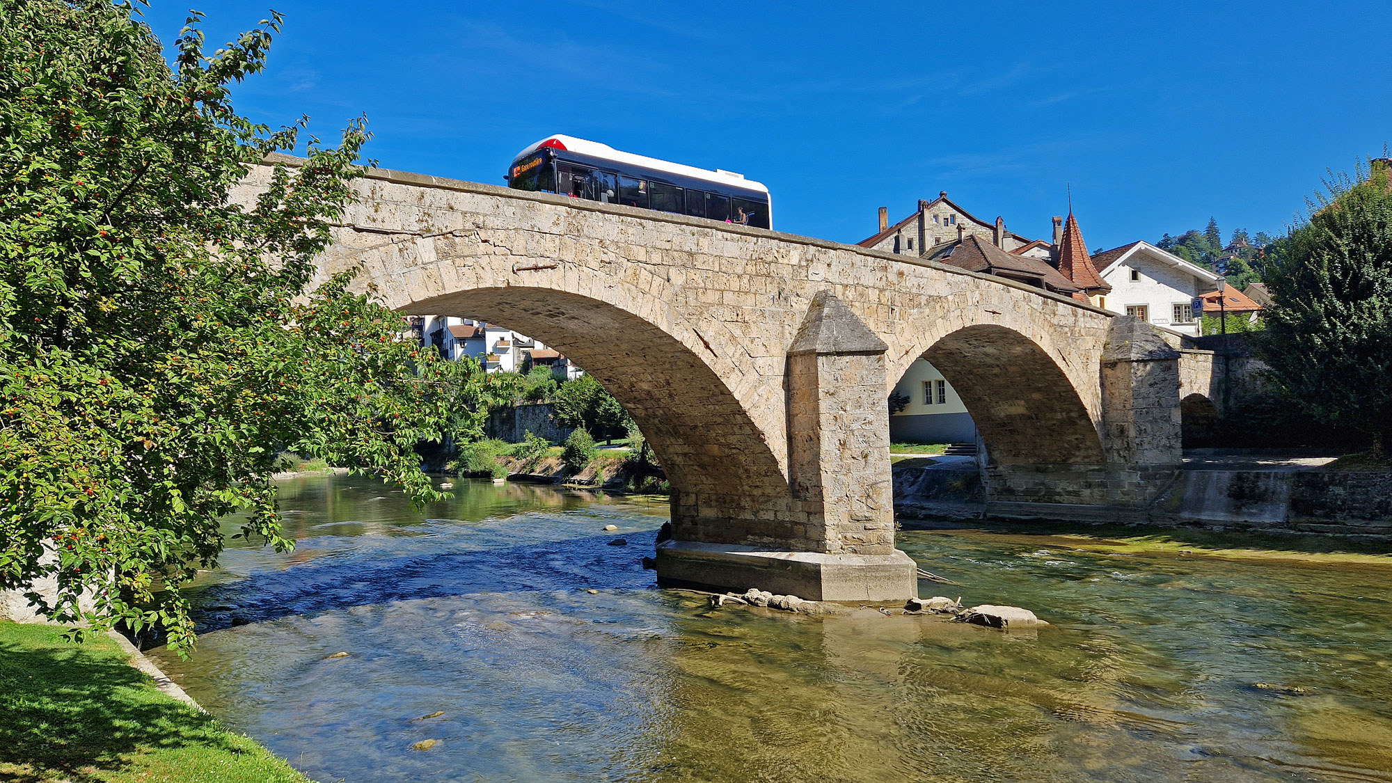 Freiburg Fribourg Pont du Milieu