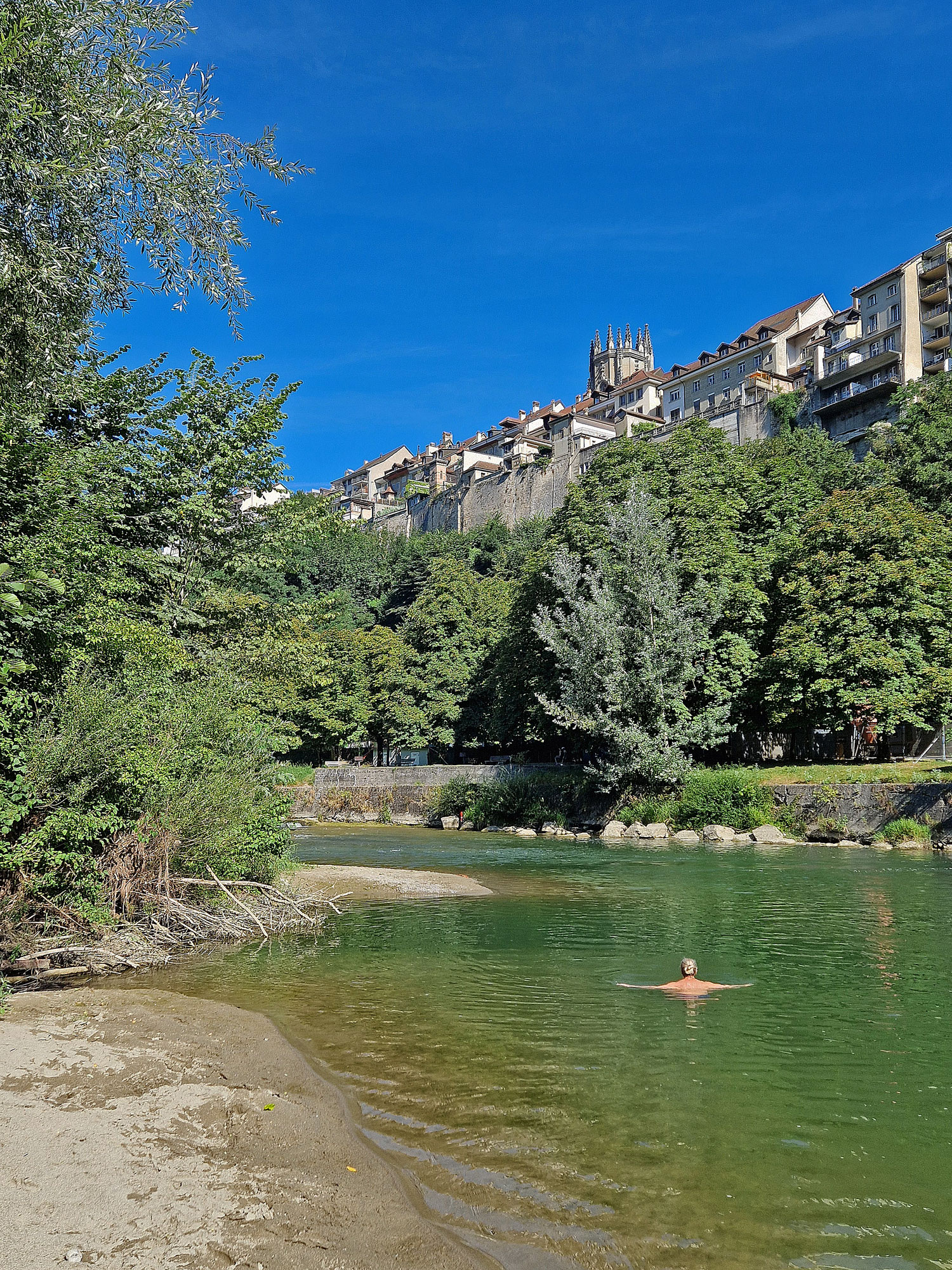 Freiburg Fribourg Sarine plage
