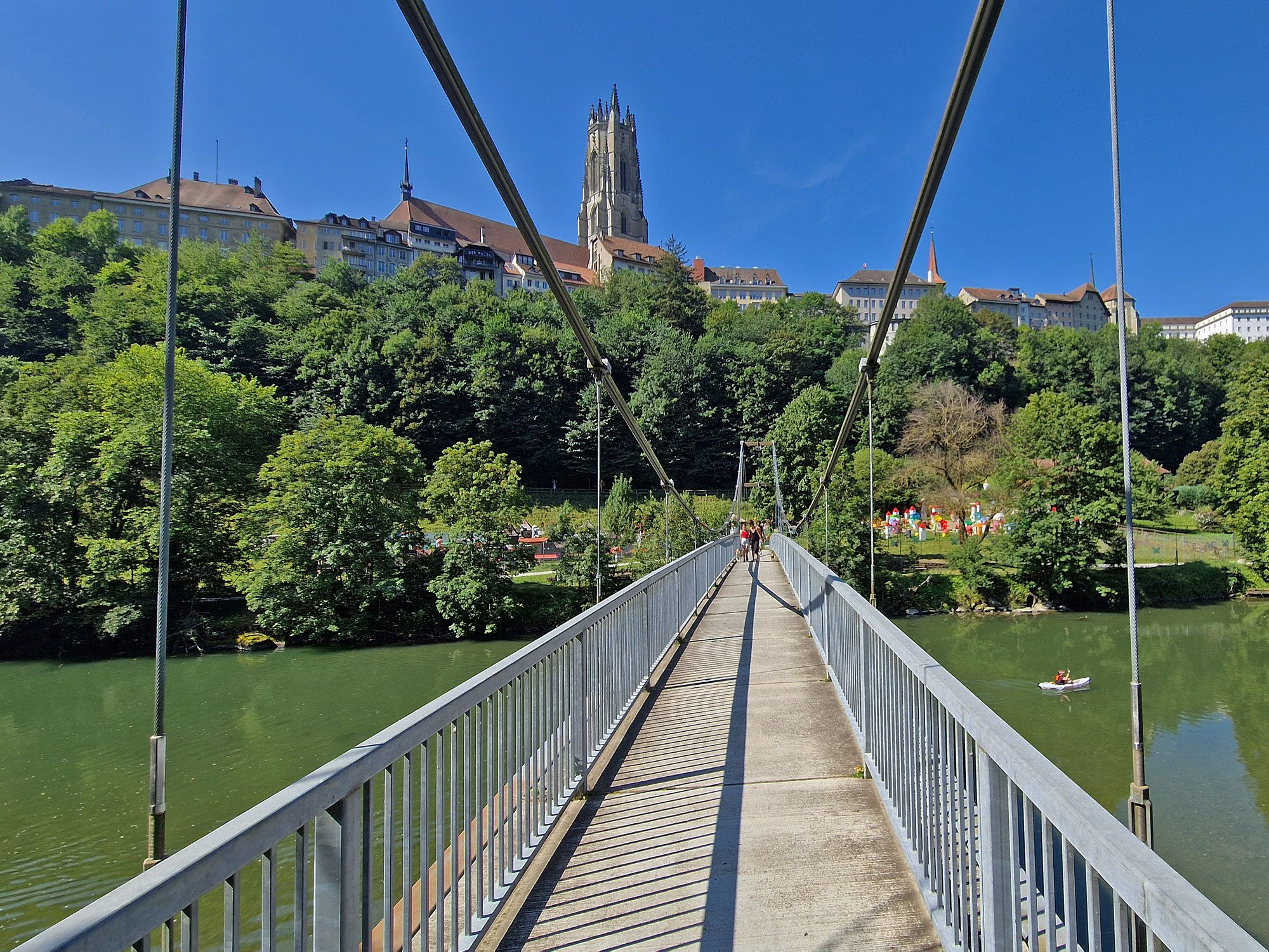 Freiburg Fribourg Passerelle du Grabensaal