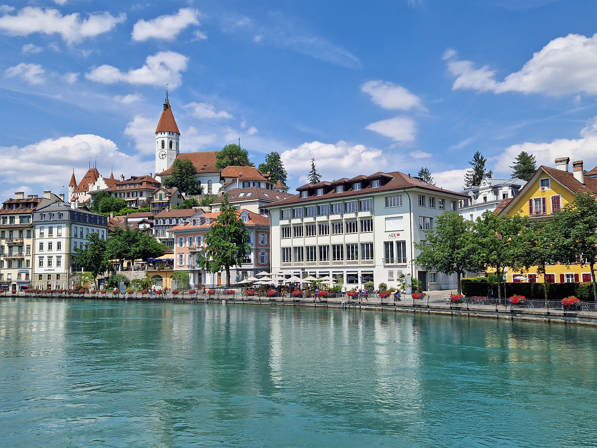 Thun Schweiz Aare Totale