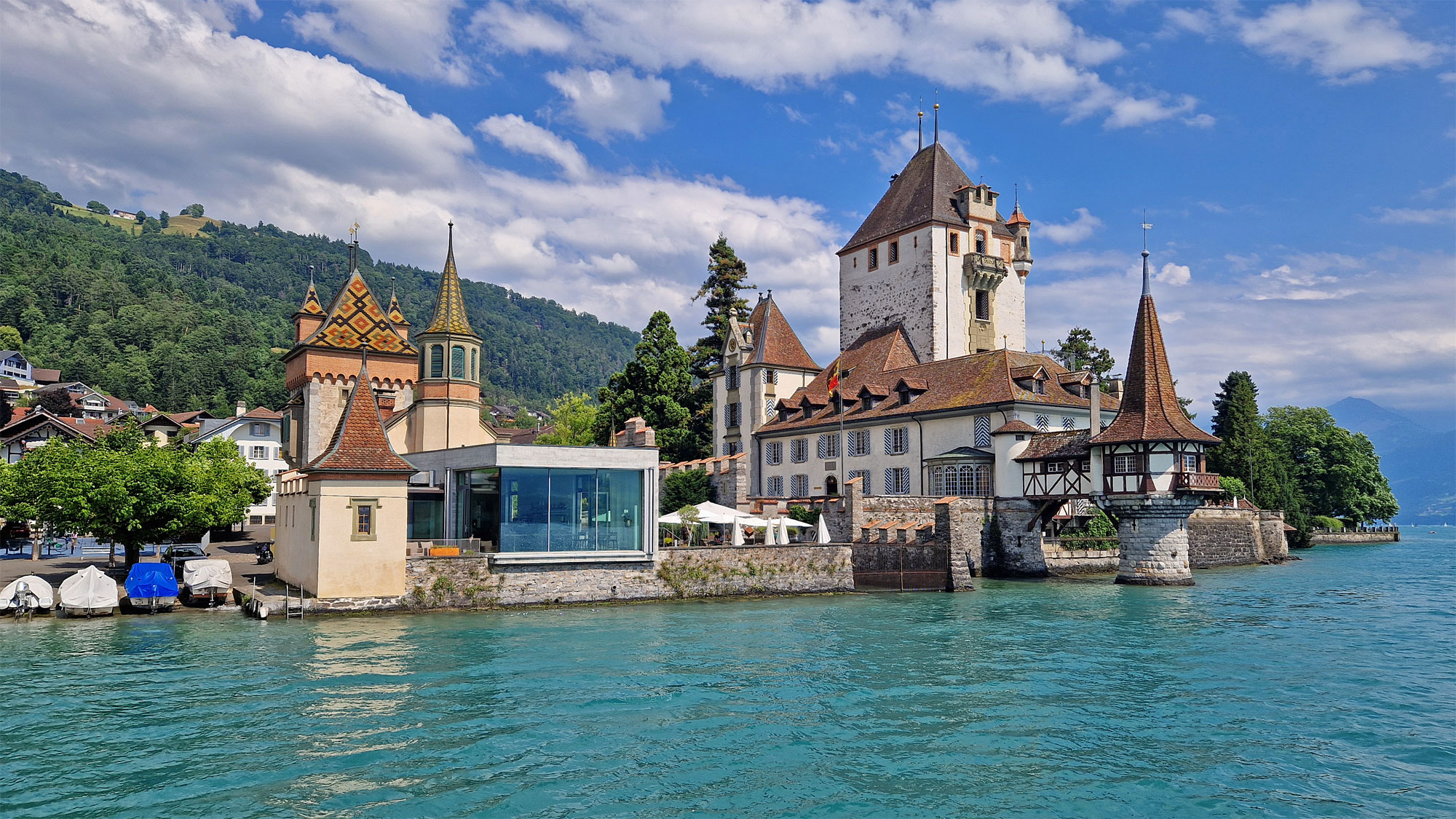 Thuner See Oberhofen Schloss
