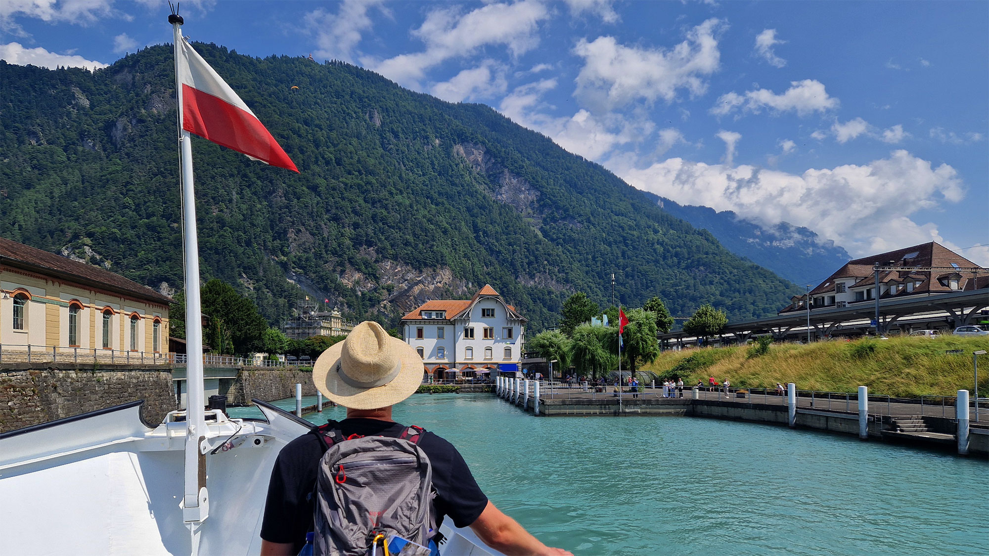 Interlaken West Schweiz Schiffsanlegestelle