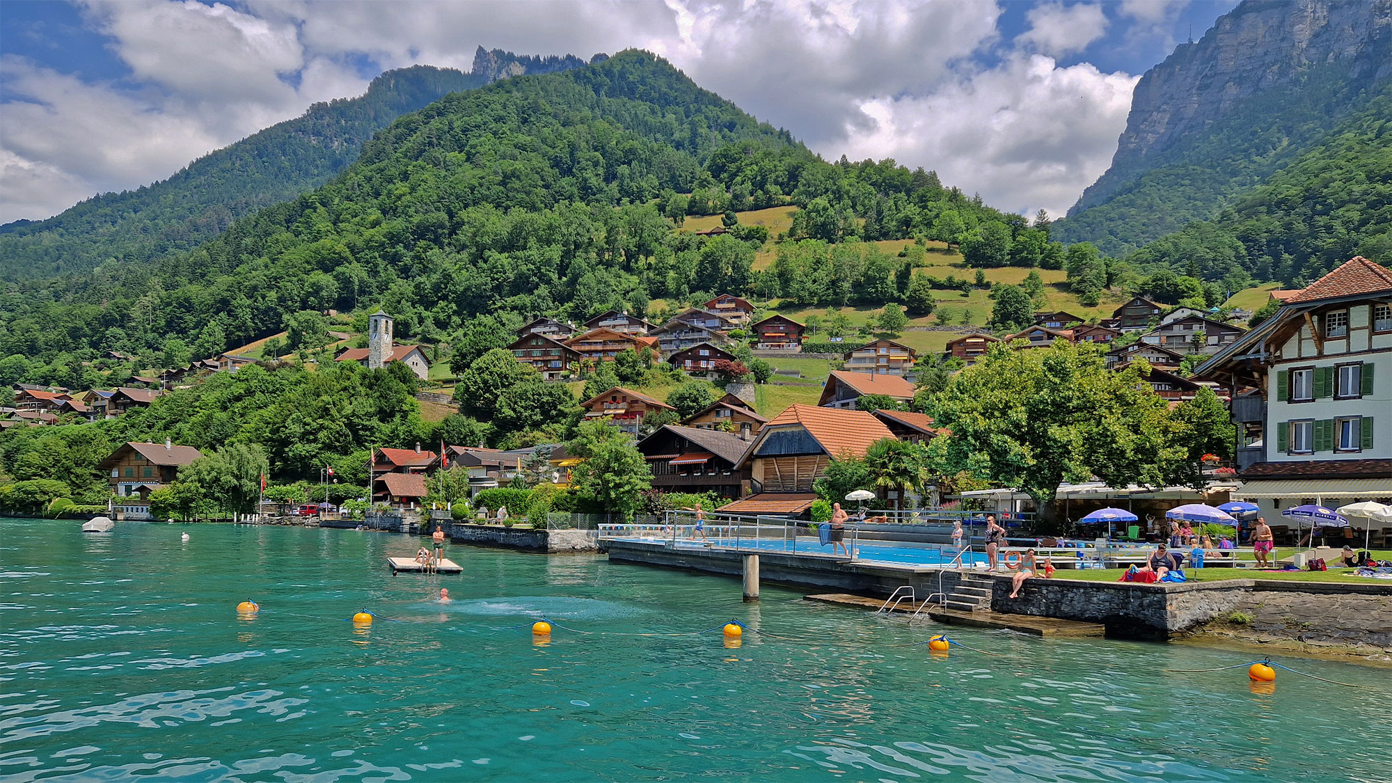 Thuner See Merligen Strandbad