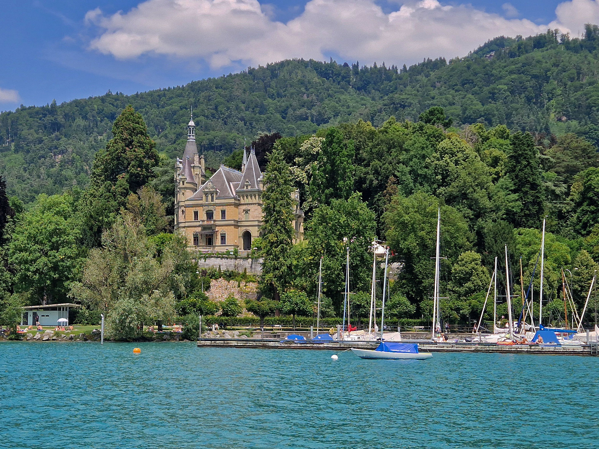 Thuner See Hilterfingen Schloss Hünegg