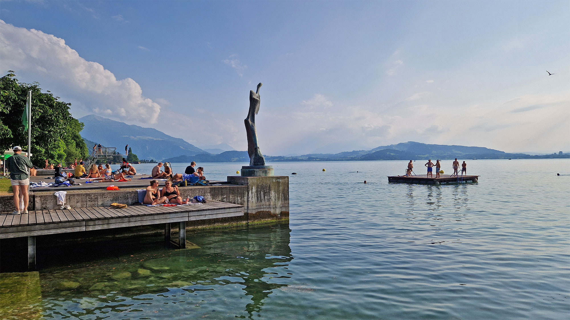 Zug Schweiz Seebad Seliken