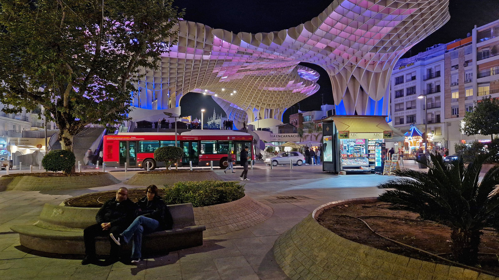 Sevilla Setas bei Nacht