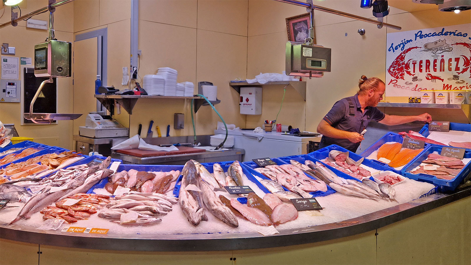 Sevilla Setas Fischhändler