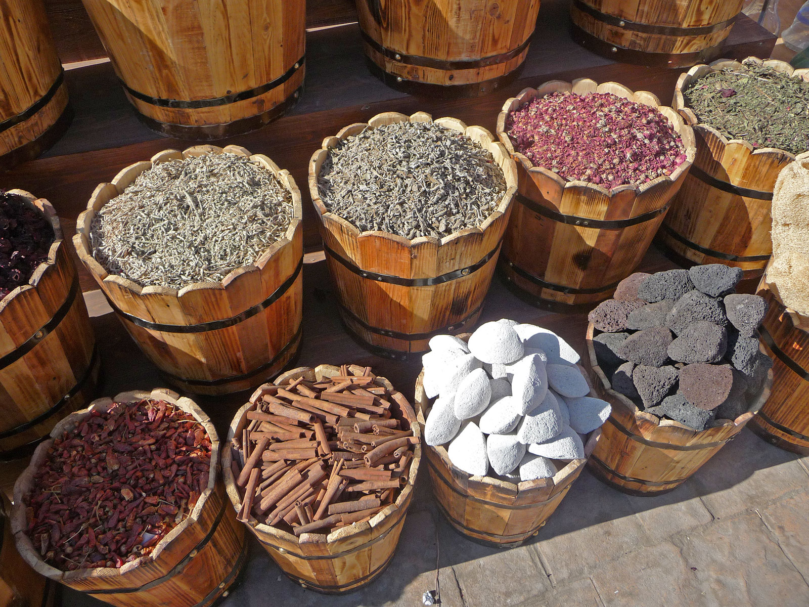 Sinai Dahab Marktstand mit Gewürzen