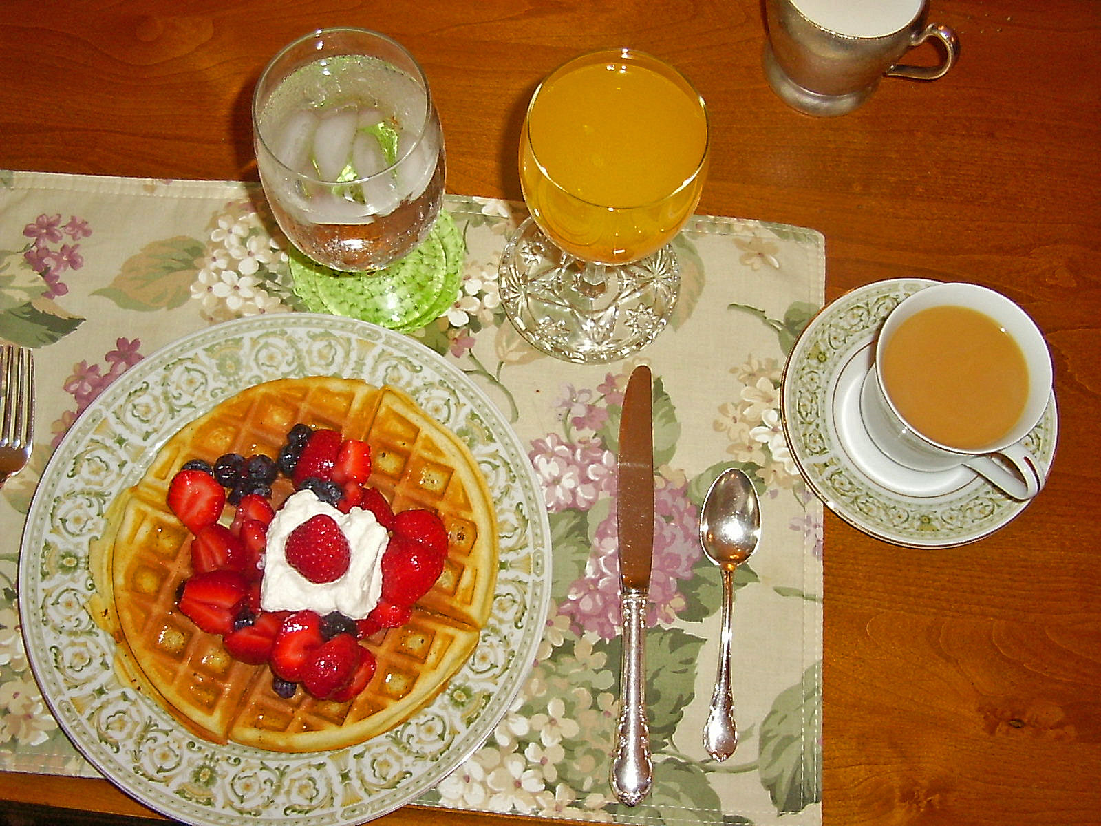 South Carolina Beaufort North Street Inn Frühstückswaffel