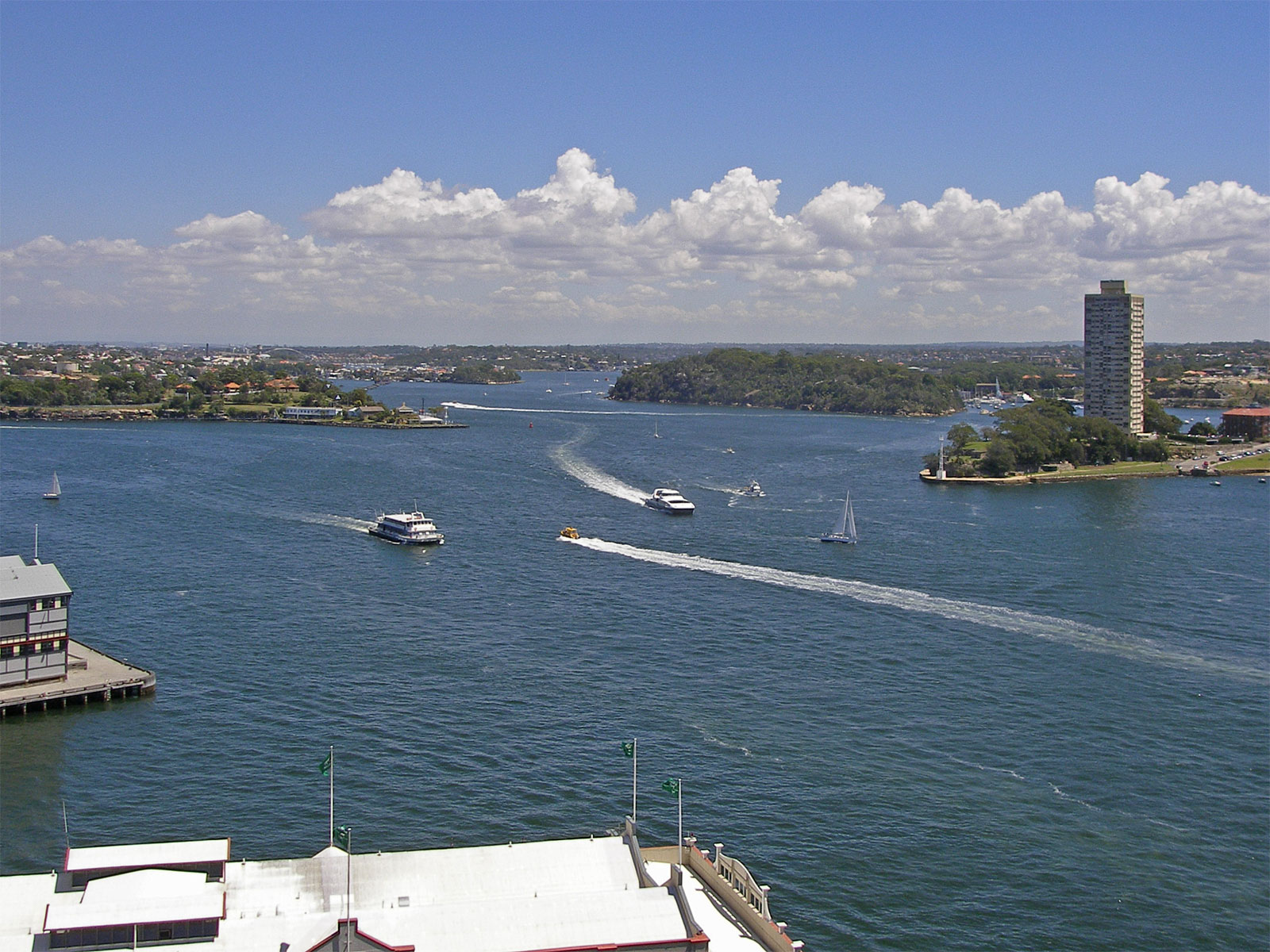 Sydney Hafenbrücke Aussicht