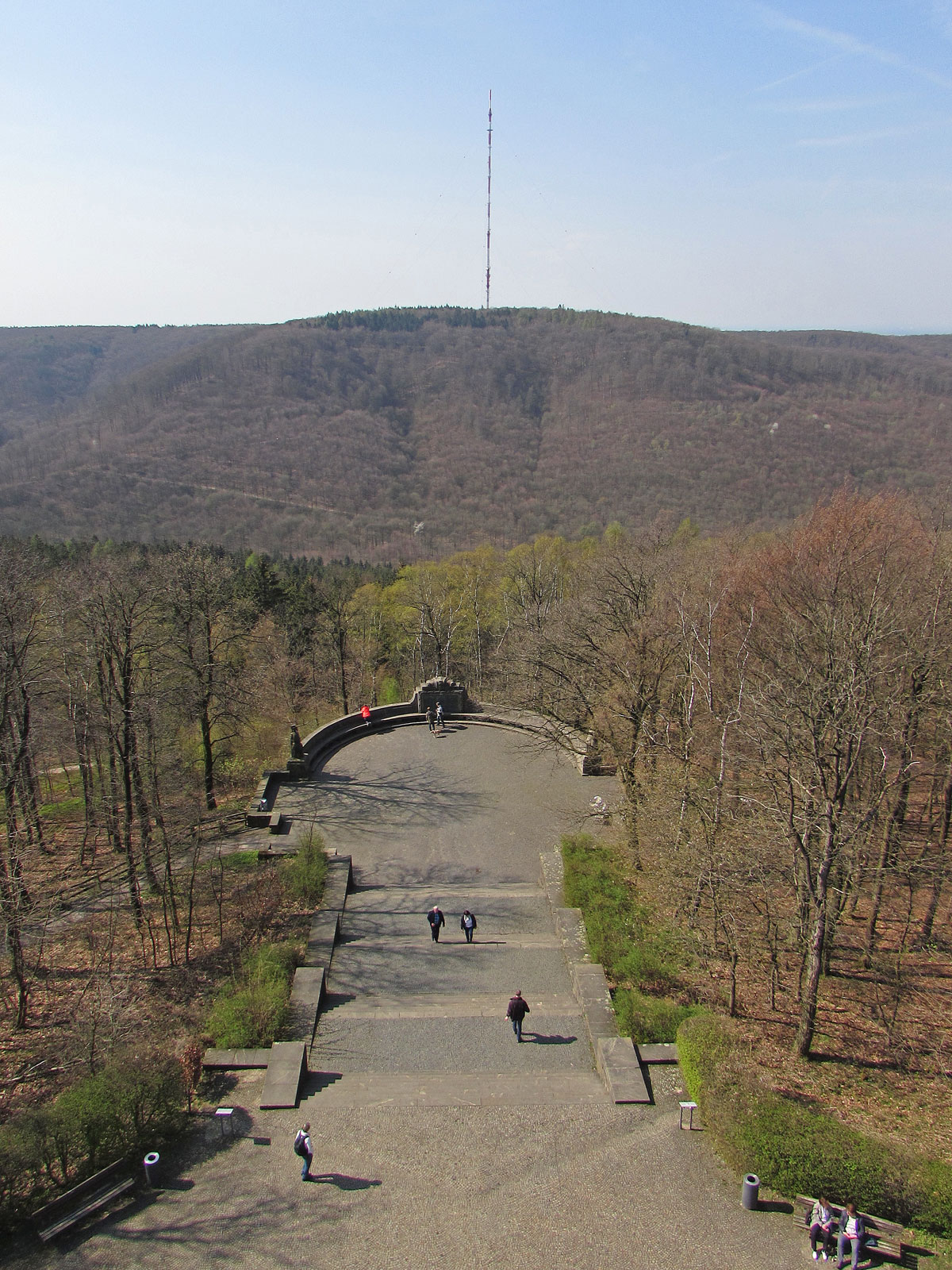 Detmold Hermannsdenkmal Blick auf Bielstein