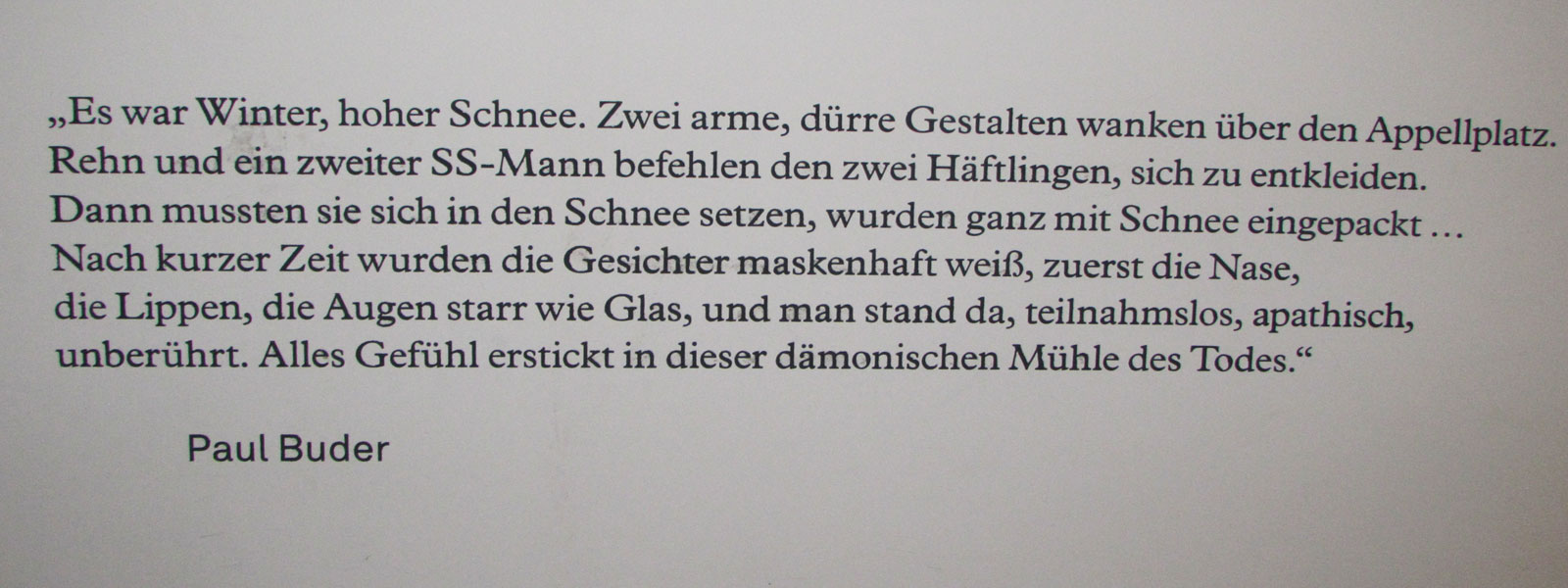 Wewelsburg Häftlingsbericht Paul Buder