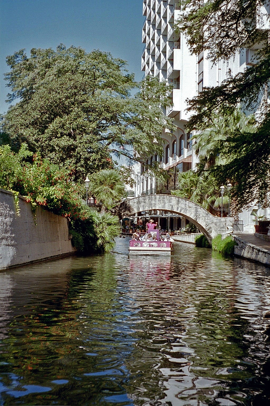 Texas San Antonio River mit Ausflugsboot