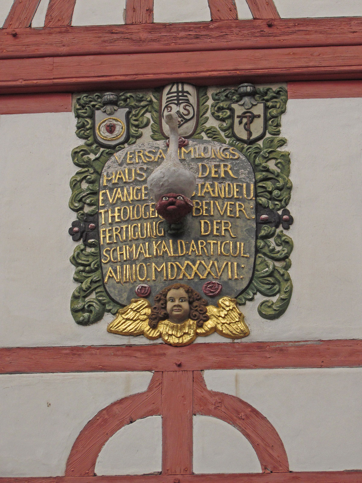 Schmalkalden Lutherhaus Inschrift
