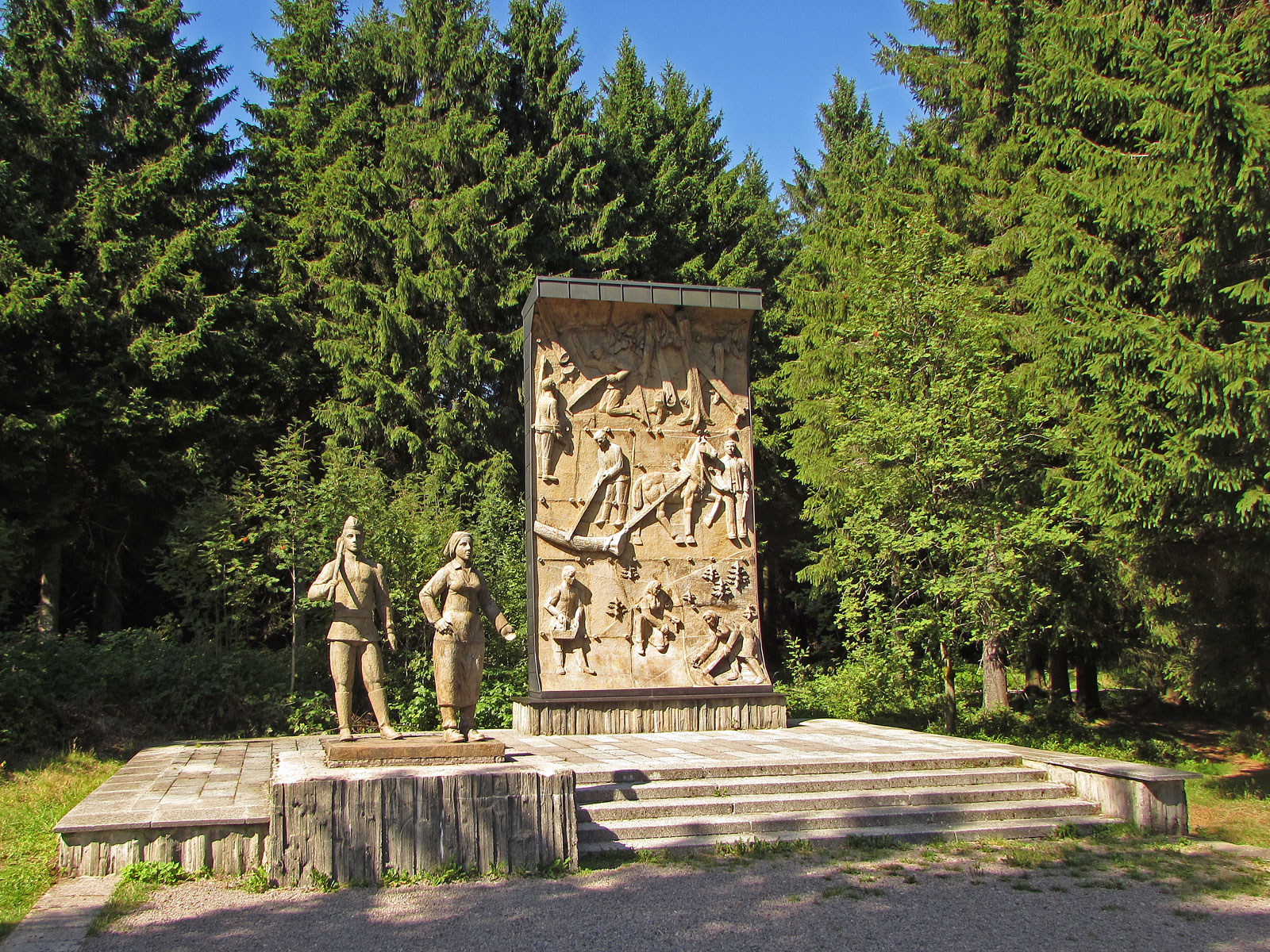 Oberhof Waldarbeiter Denkmal
