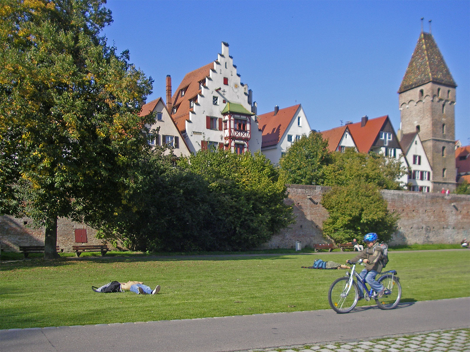 Ulm Donauufer Stadtmauer