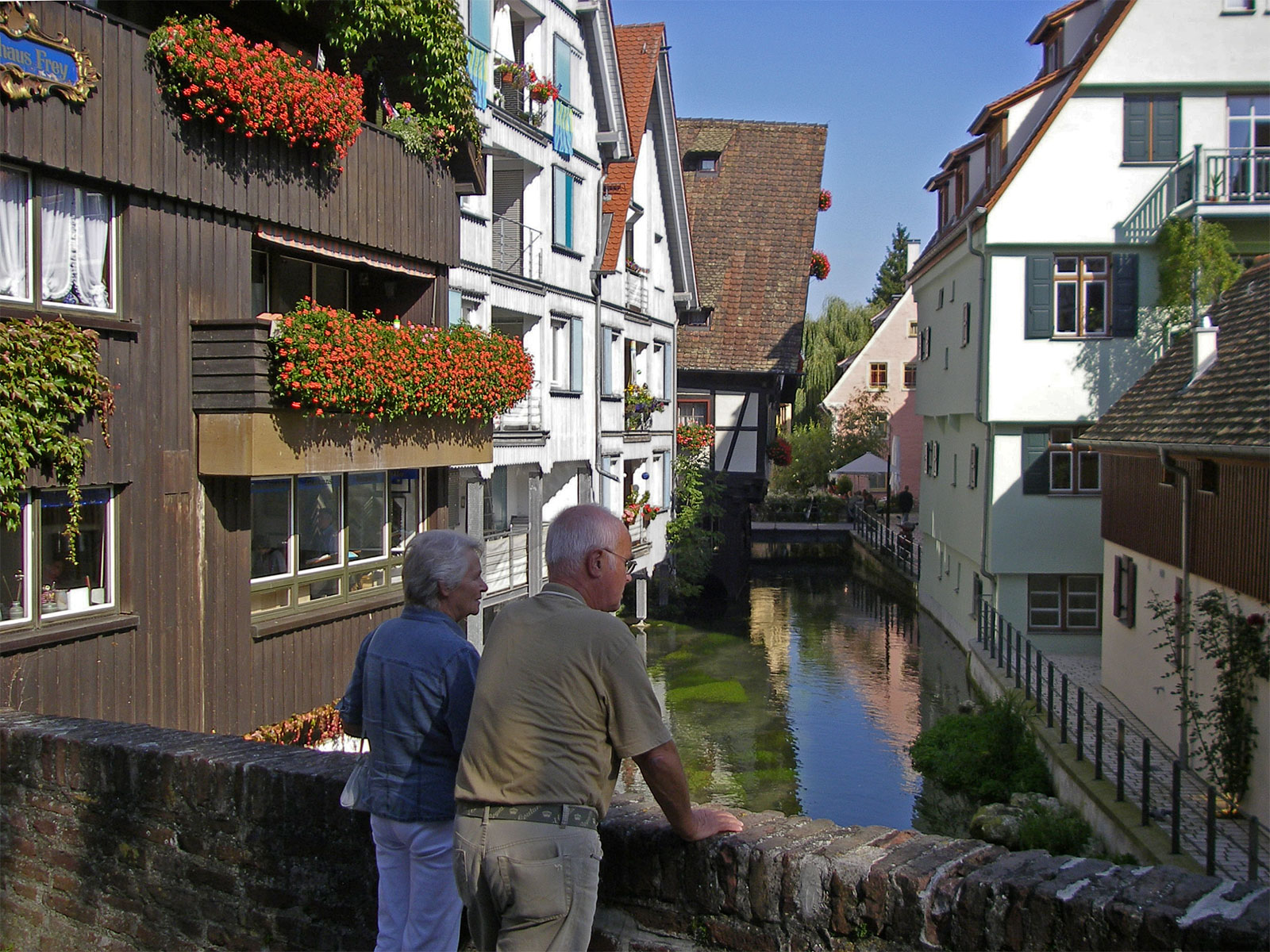 Ulm Fischer und Gerberviertel mit Touristen