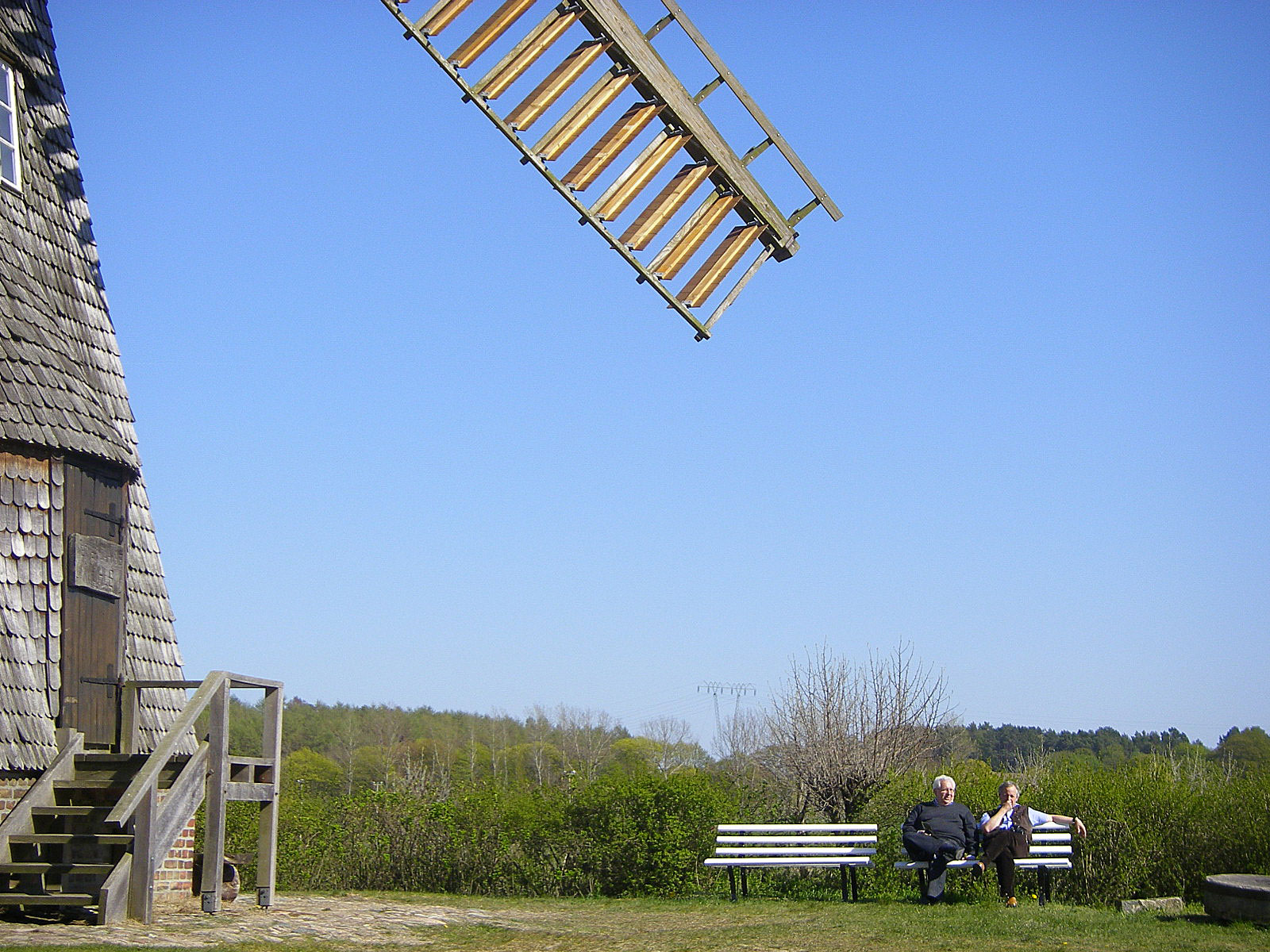 Usedom Benzer Mühle Flügel nah