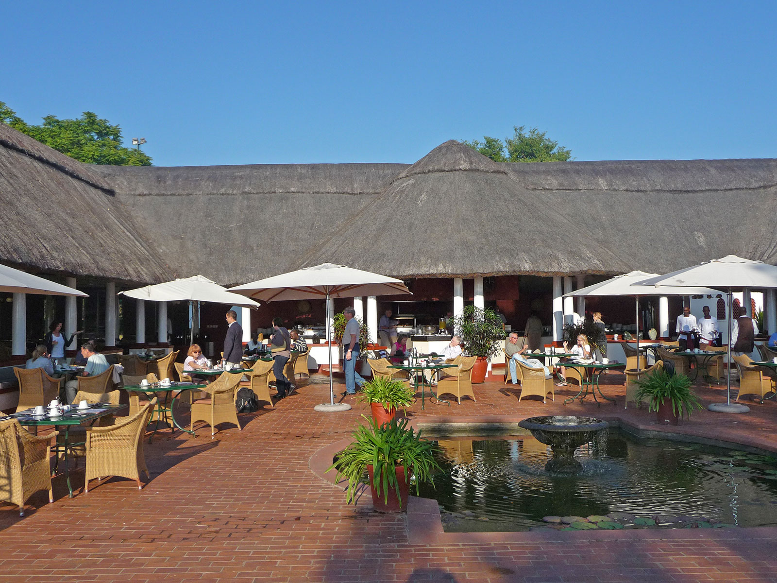 Victoria Falls Hotel Terrasse