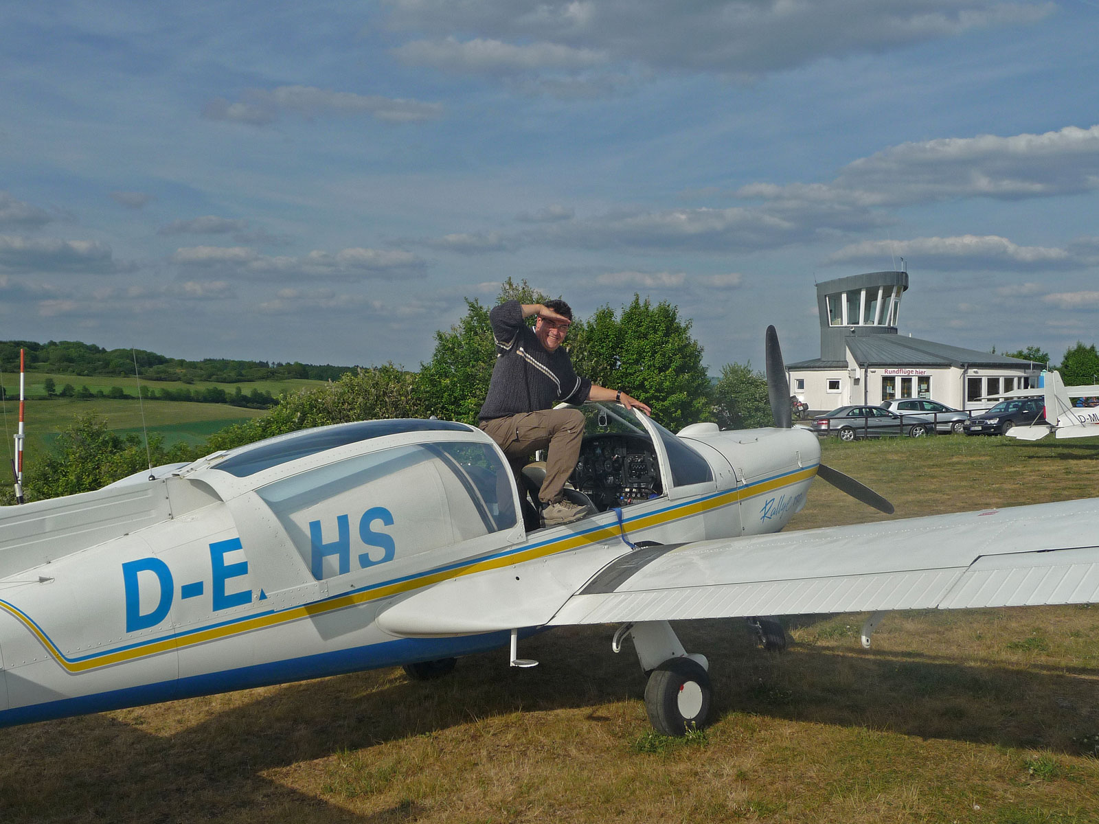 Vulkaneifel Rundflug vor dem Start