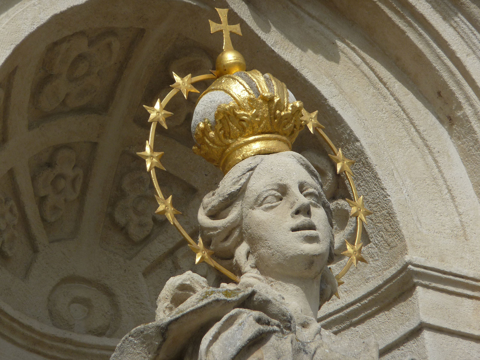 Weinviertel Retz Mariensäule Nahaufnahme
