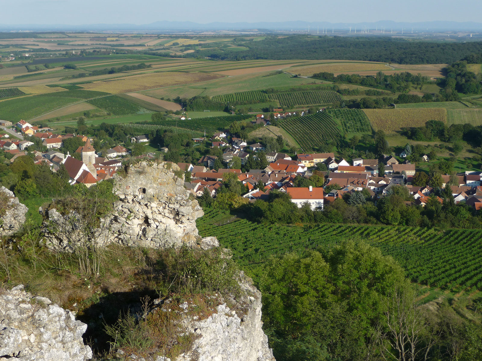 Weinviertel Falkenstein Burg Aussicht