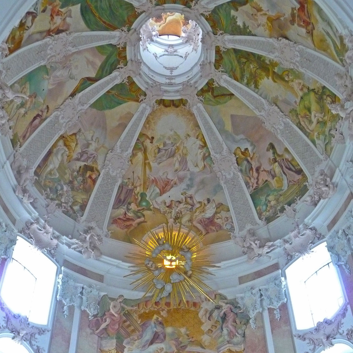 Friedberg Bayern Wallfahrtskirche Deckengemälde