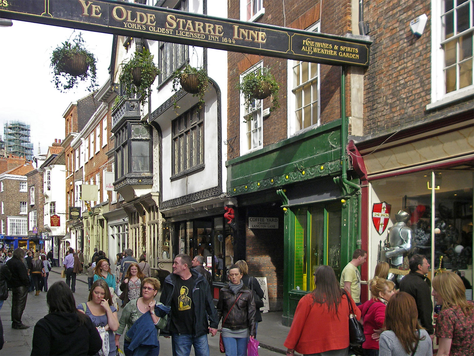 York Altstadt Schild Ye Olde Starre Inn
