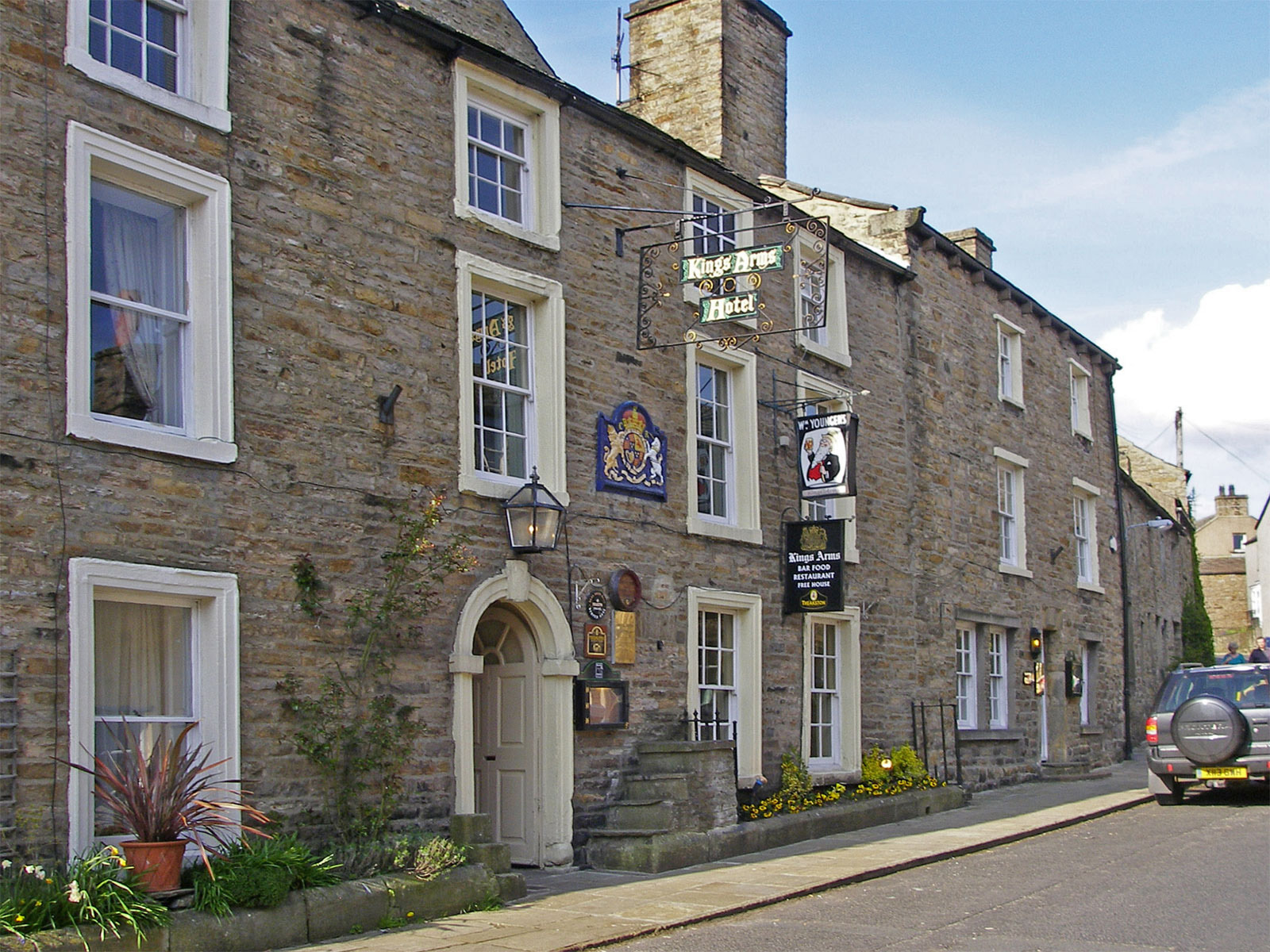 Yorkshire Askrigg King's Arms Hotel außen
