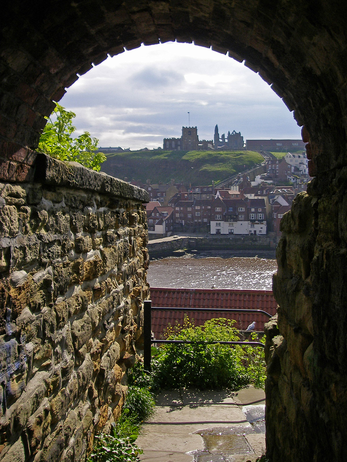 Yorkshire Whitby Abbey von fern