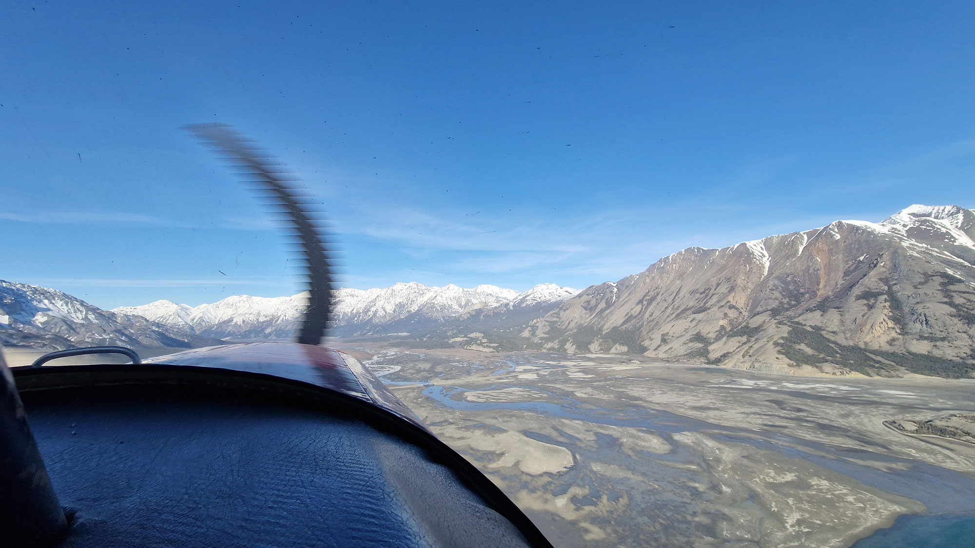 Yukon Kluane National Park Rundflug Geröllwüste