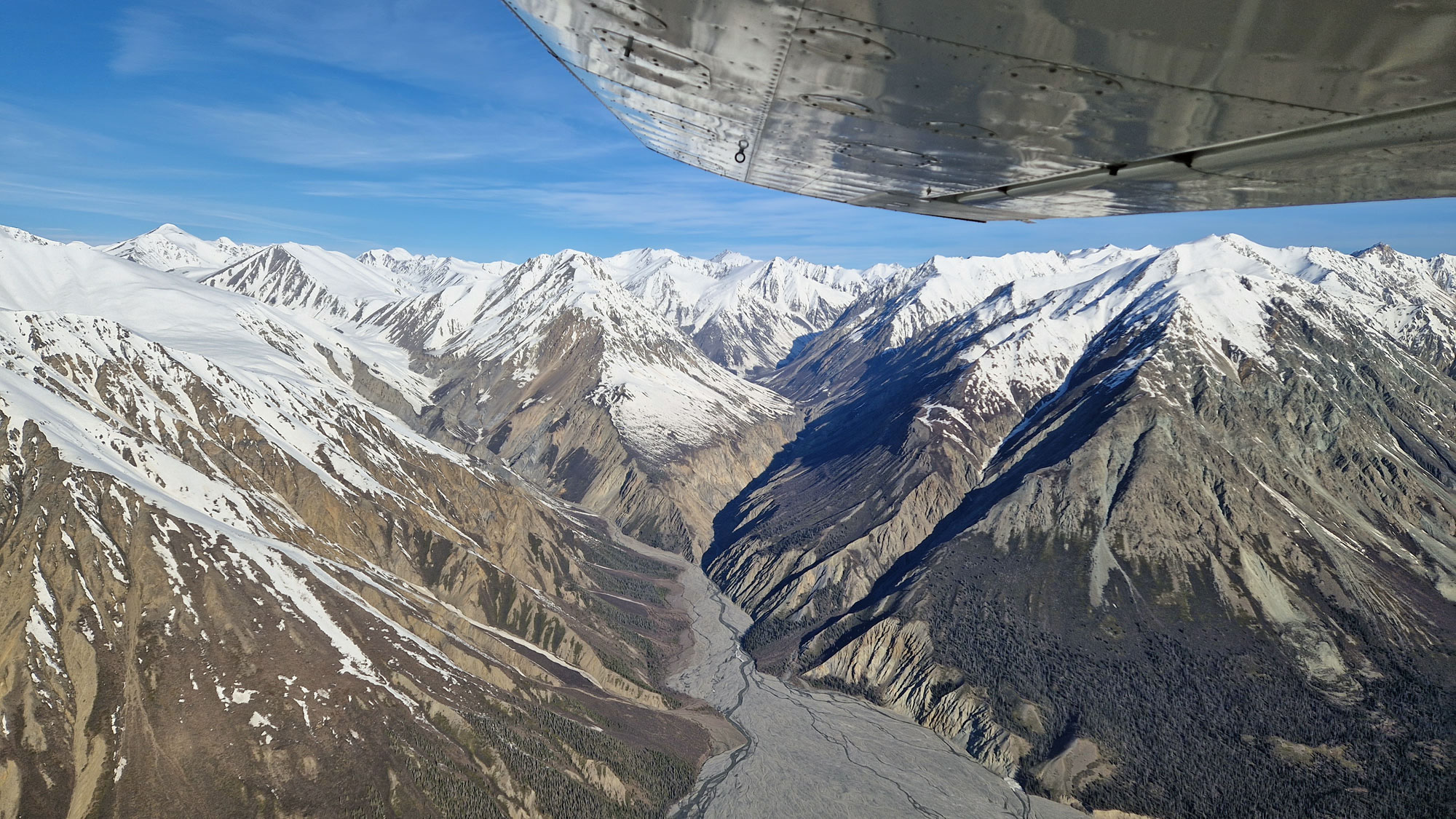 Yukon Kluane National Park Rundflug Gebirgskette