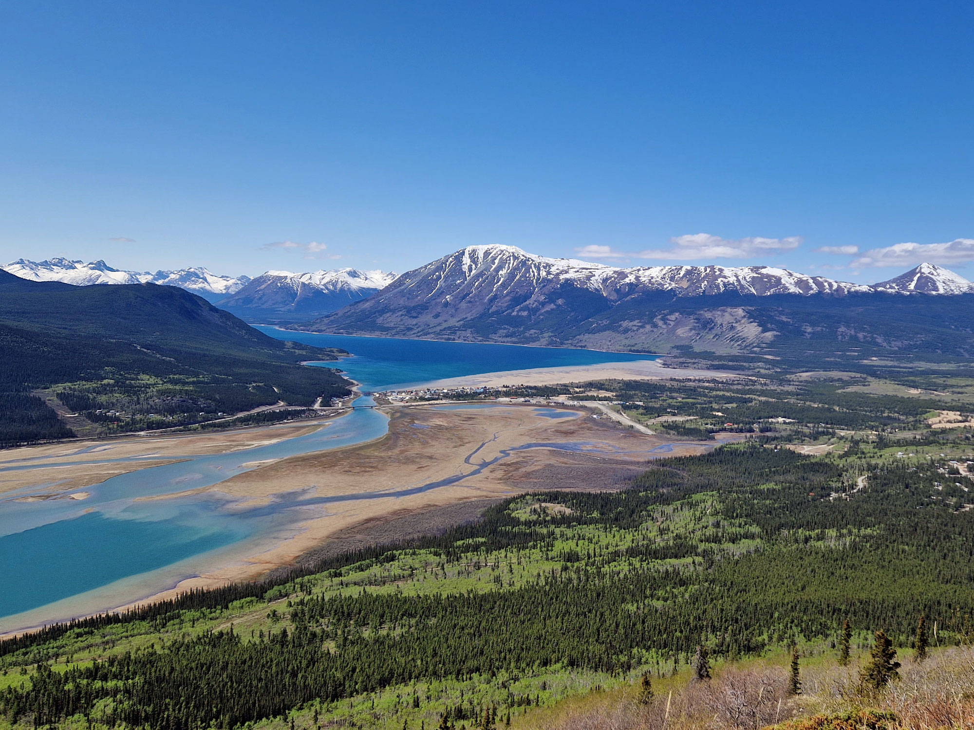 Yukon Carcross Nares Mountain Panorama